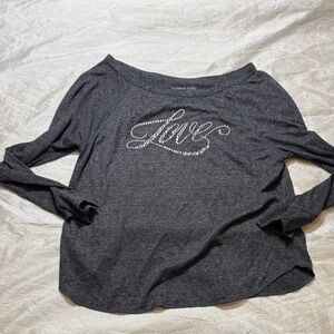 Victoria's Secret Gray Long Sleeve Top